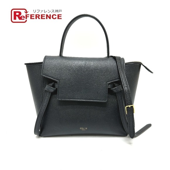 Celine Handbags - Celine Belt Bag Leather 2WAY Handbag Shoulder Leather Black